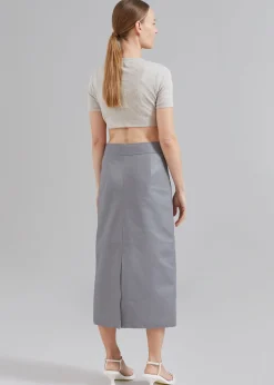 Heather Leather Pencil Skirt