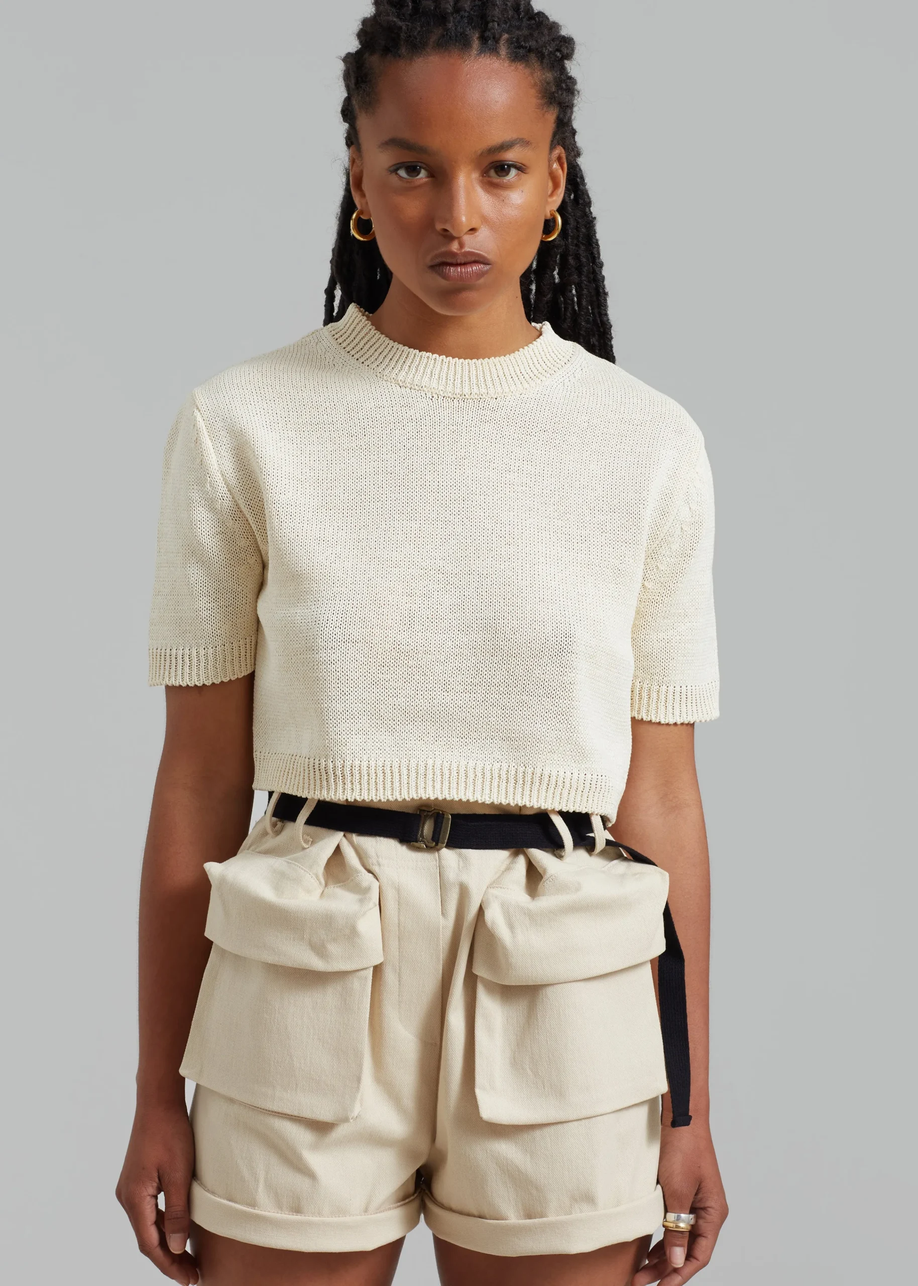 Holly Cropped Knit Top