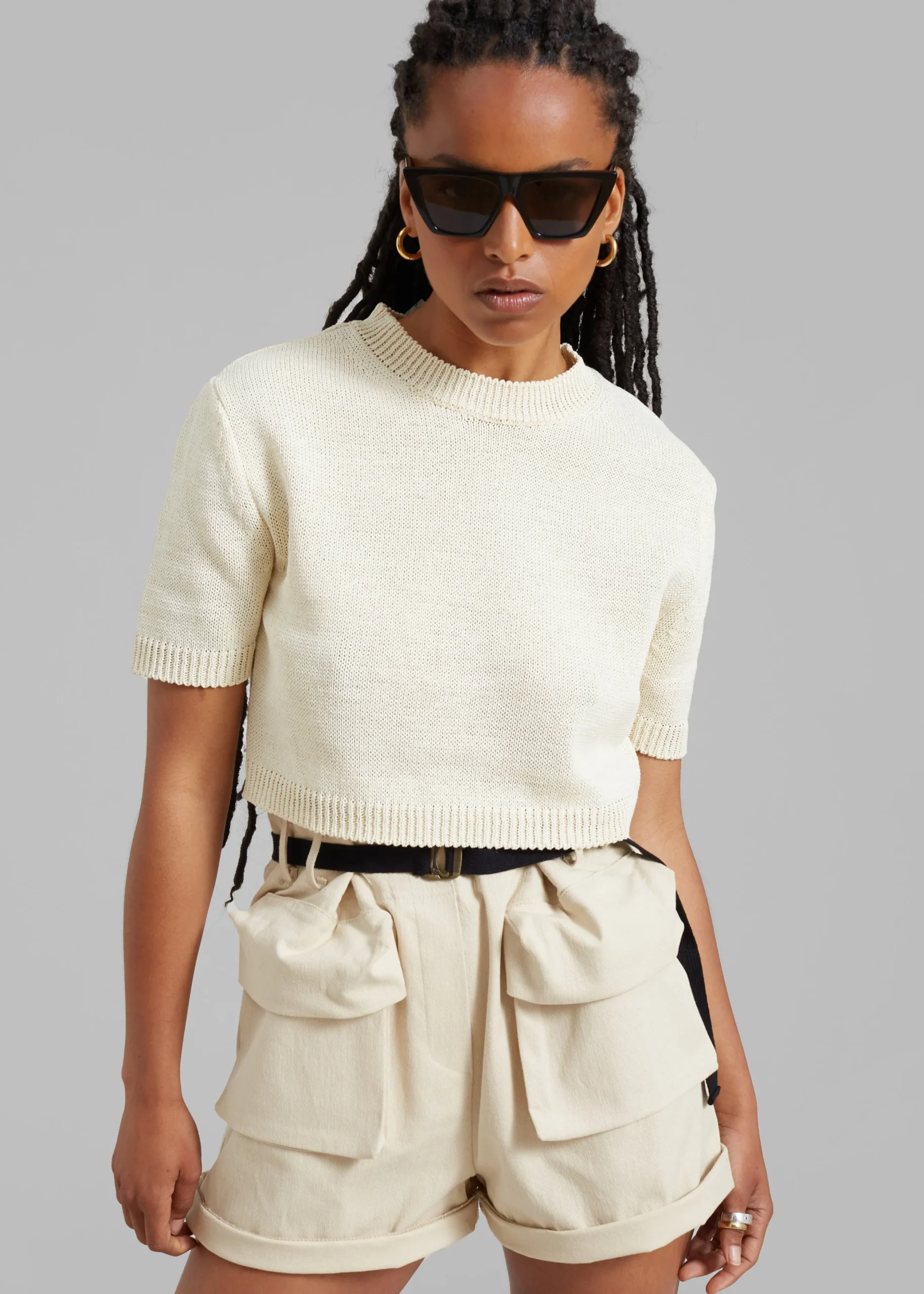 Holly Cropped Knit Top