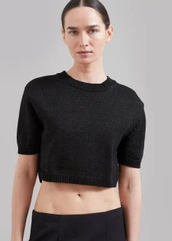 Holly Cropped Knit Top