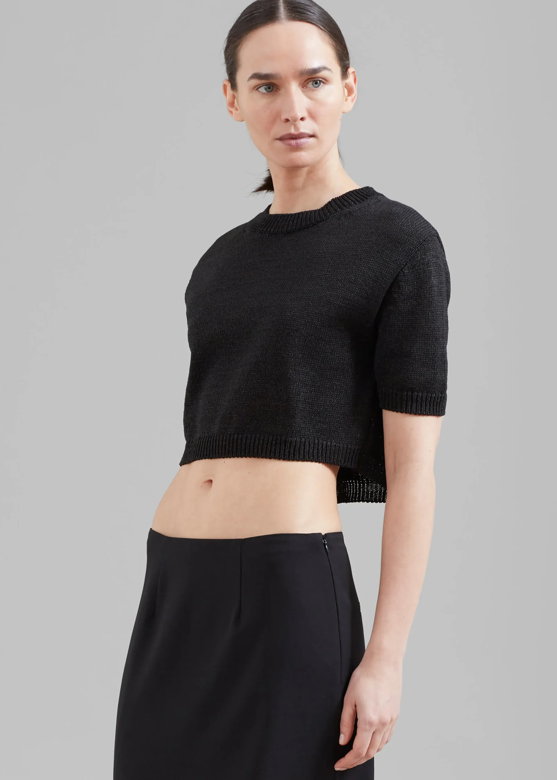 Holly Cropped Knit Top