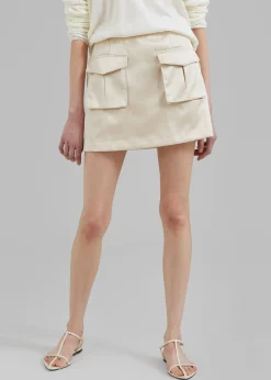 Hudson Satin Cargo Skirt