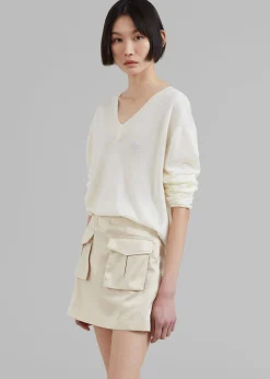 Hudson Satin Cargo Skirt