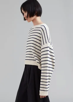 Iona Boatneck Cream Sweater