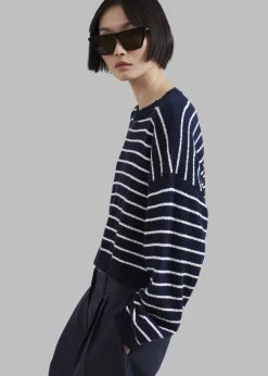 Iona Boatneck Navy Sweater