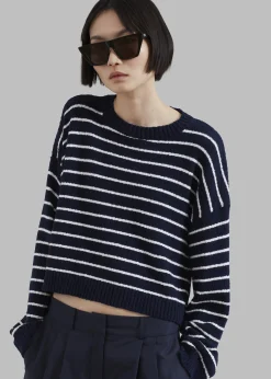 Iona Boatneck Navy Sweater