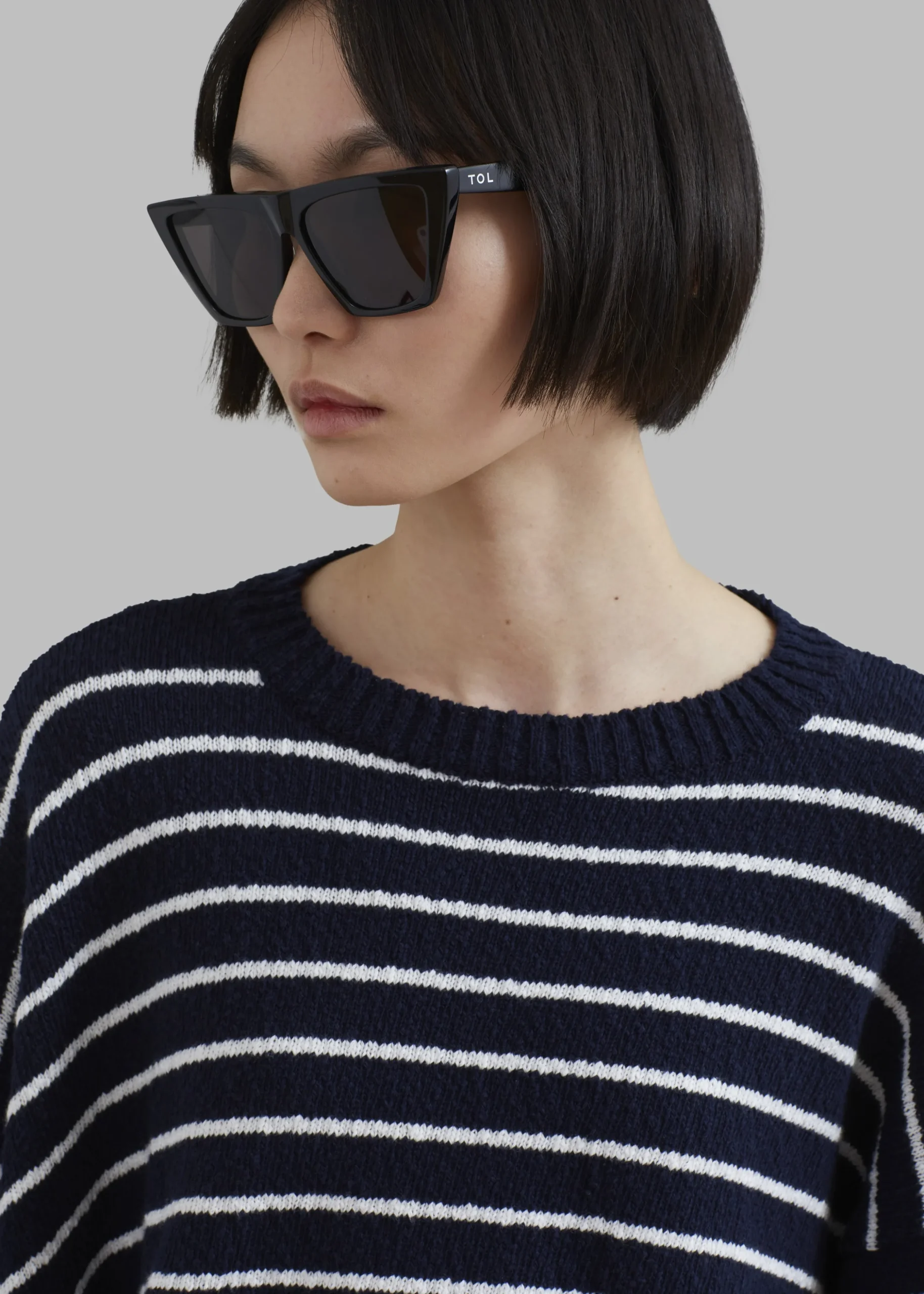 Iona Boatneck Navy Sweater