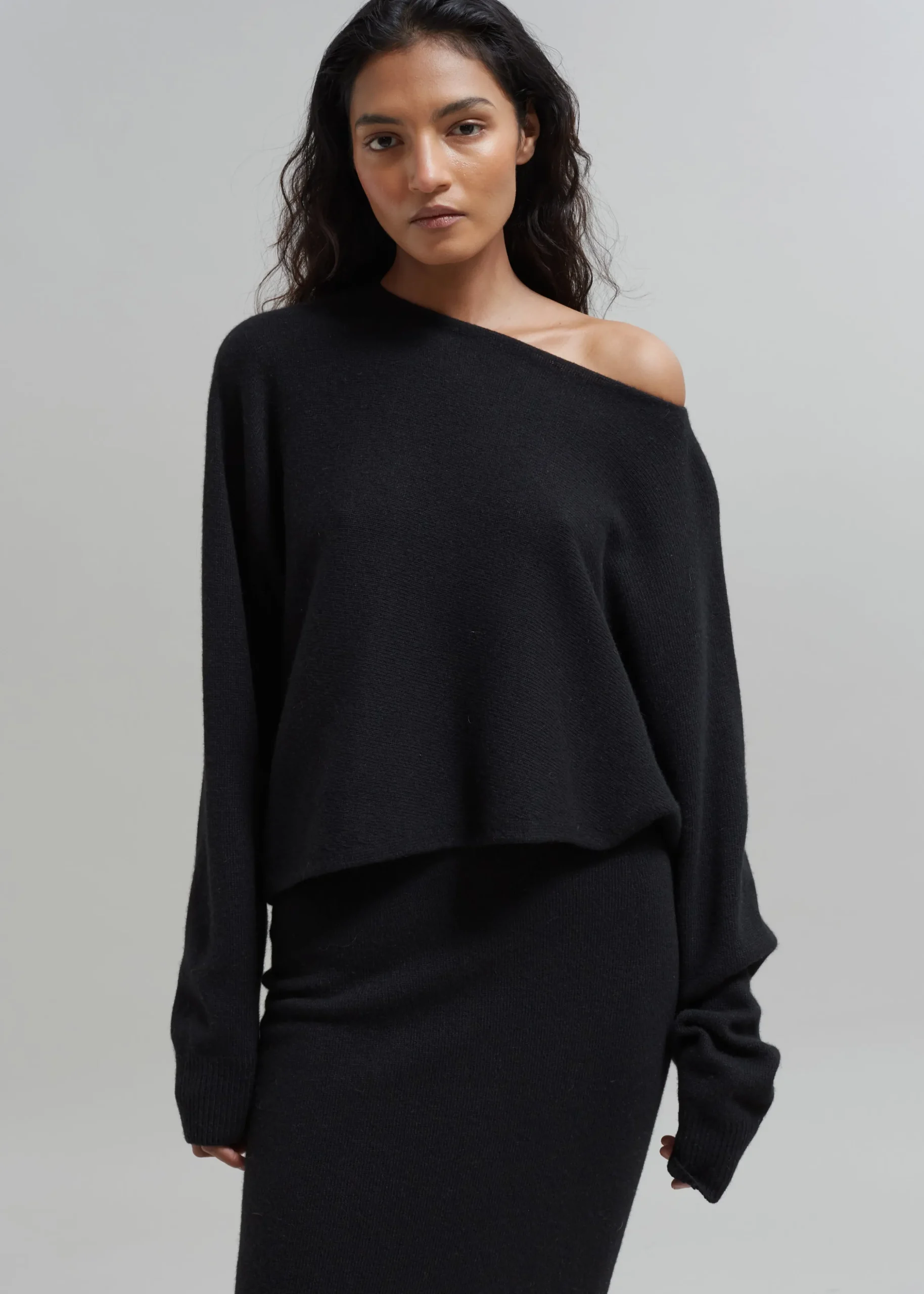 Jainy Asymmetric Knit Top