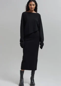 Jainy Asymmetric Knit Top