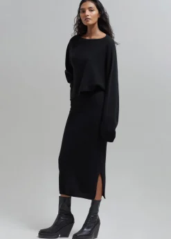 Jainy Asymmetric Knit Top