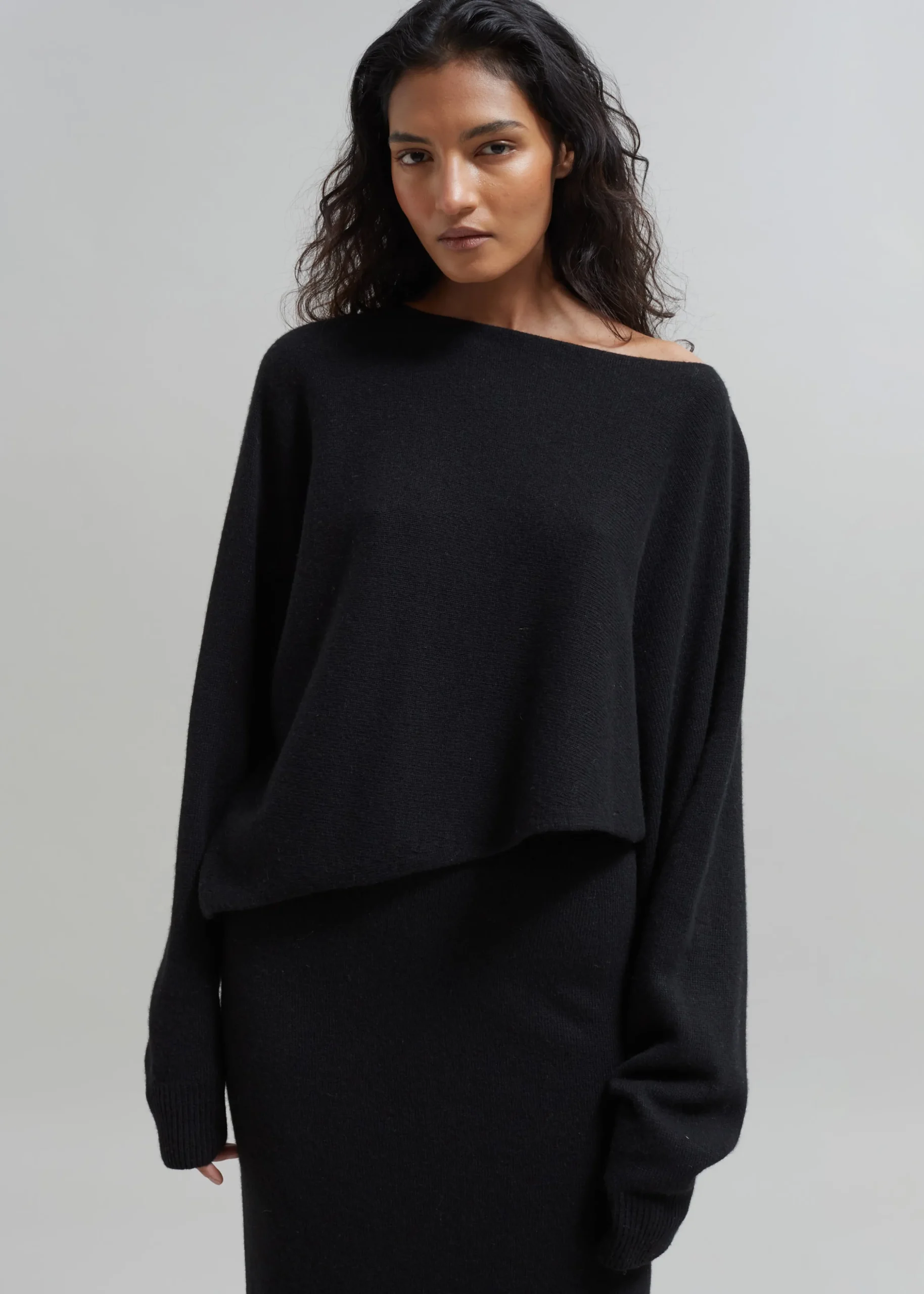 Jainy Asymmetric Knit Top