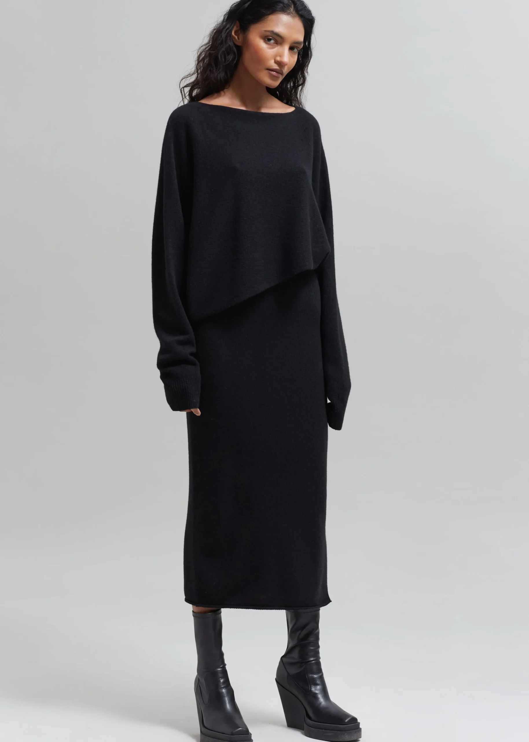 Jainy Asymmetric Knit Top