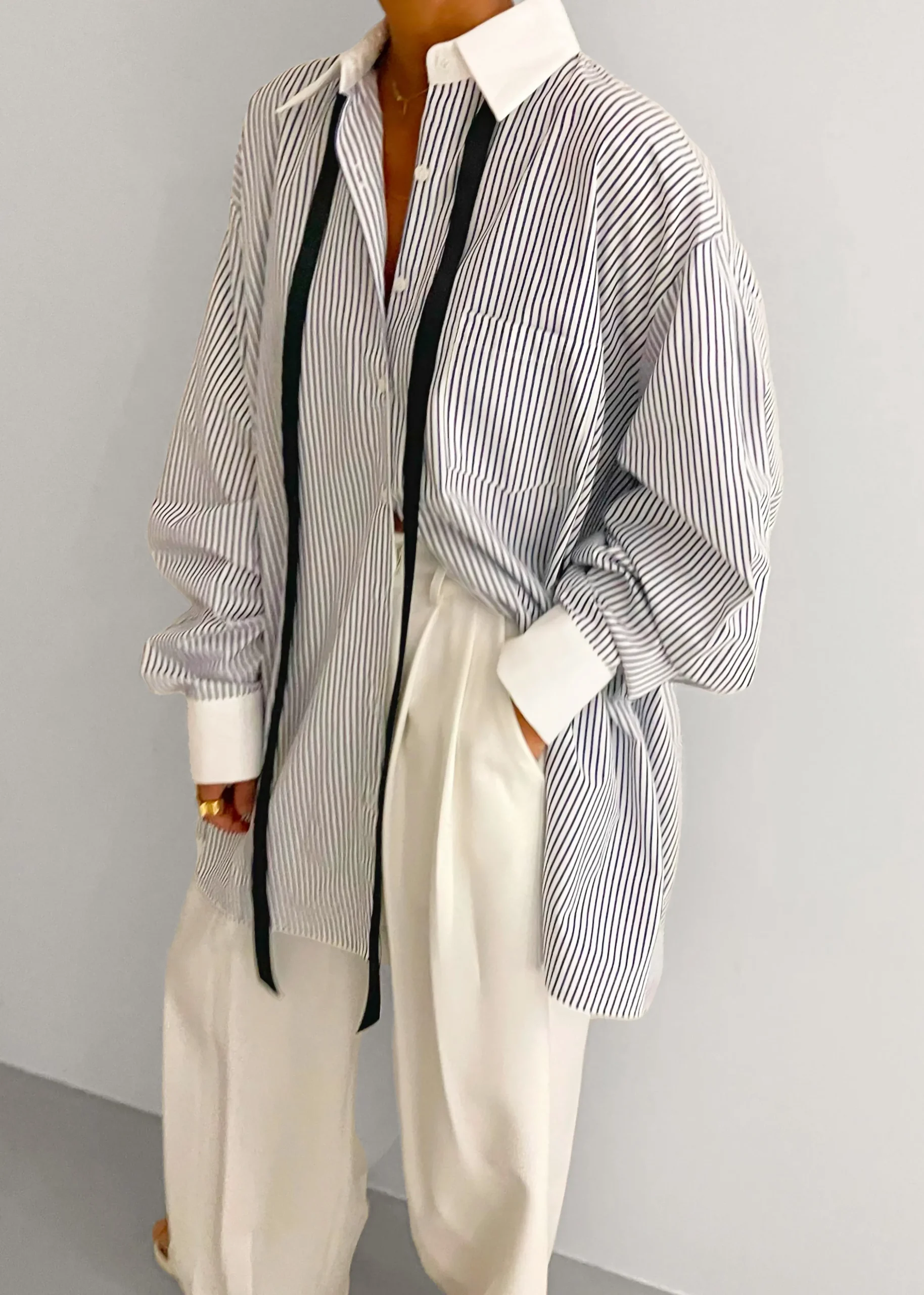 Jany Tie-Neck Shirt
