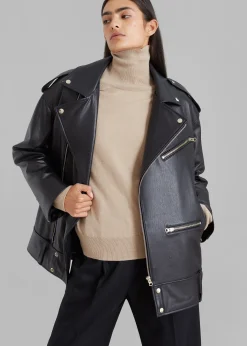 Jax Leather Biker Jacket