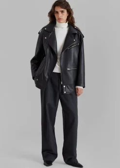 Jax Leather Biker Jacket