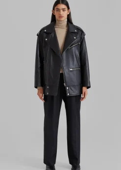 Jax Leather Biker Jacket