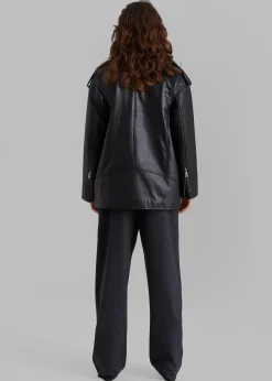 Jax Leather Biker Jacket