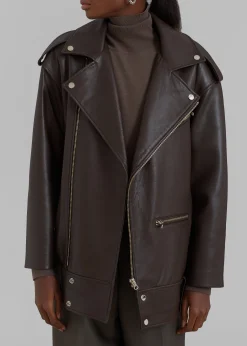 Jax Leather Biker Jacket