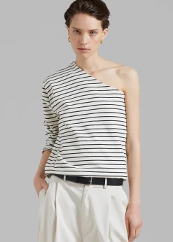 Jean One Shoulder Top