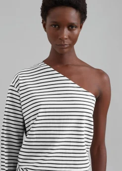 Jean One Shoulder Top