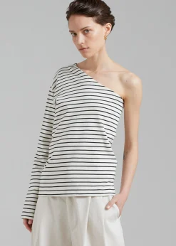 Jean One Shoulder Top