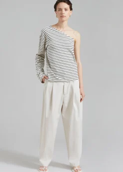 Jean One Shoulder Top
