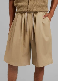 Jonas Faux Leather Shorts