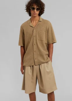 Jonas Faux Leather Shorts