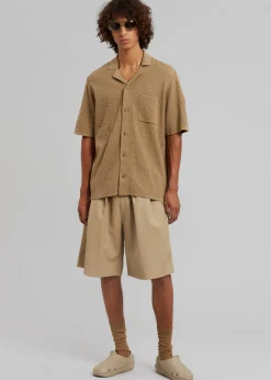 Jonas Faux Leather Shorts