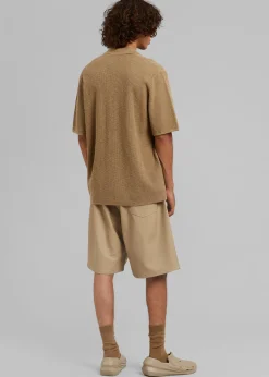 Jonas Faux Leather Shorts