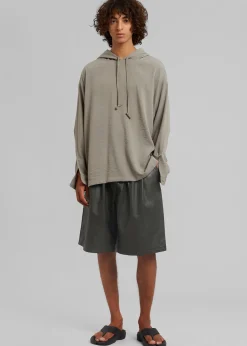 Jonas Faux Leather Shorts