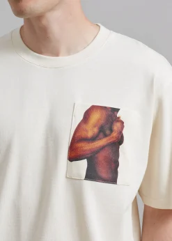 Jw Anderson Bicep Stud Chest Pocket T-Shirt