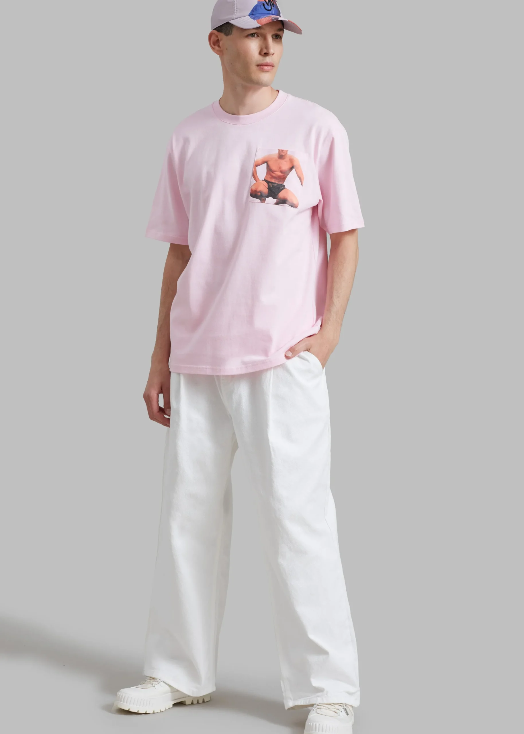 Jw Anderson Crouching Stud Chest Pocket T-Shirt