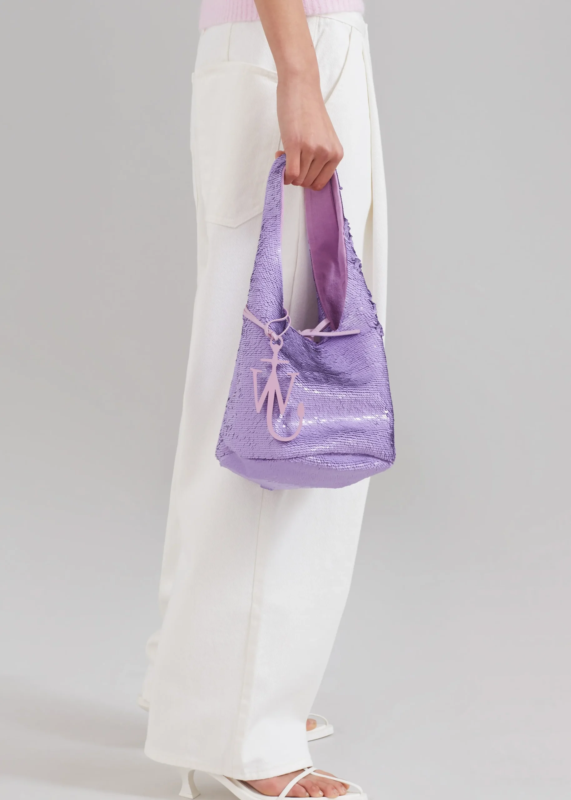 Jw Anderson Mini Sequin Shopper Top Handle Bag