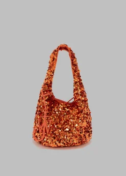 Jw Anderson Mini Sequin Shopper Top Handle Bag