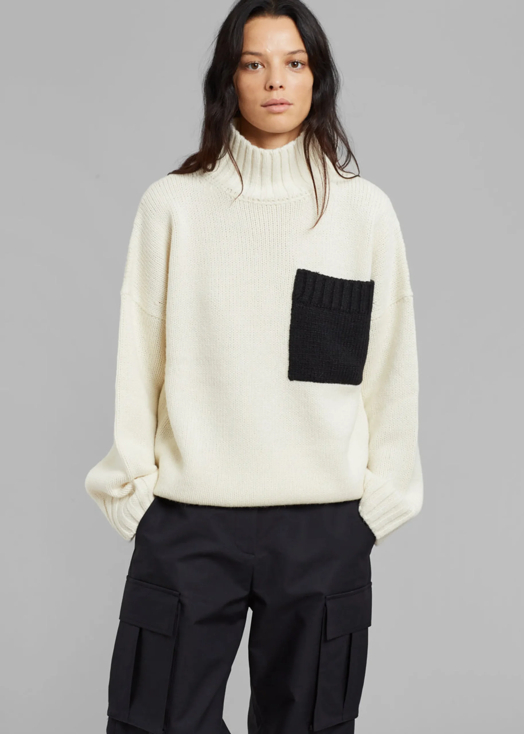 Jw Anderson Patch Pocket Turtleneck