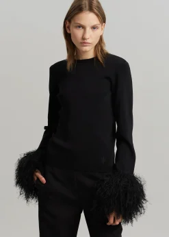 Jw Anderson Pom Pom Cuff Crew Neck Jumper