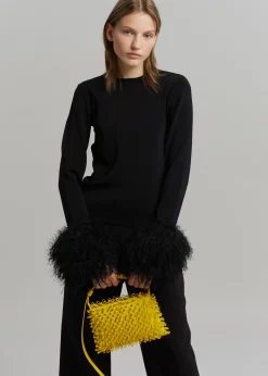 Jw Anderson Pom Pom Cuff Crew Neck Jumper