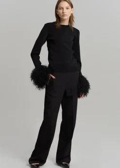 Jw Anderson Pom Pom Cuff Crew Neck Jumper