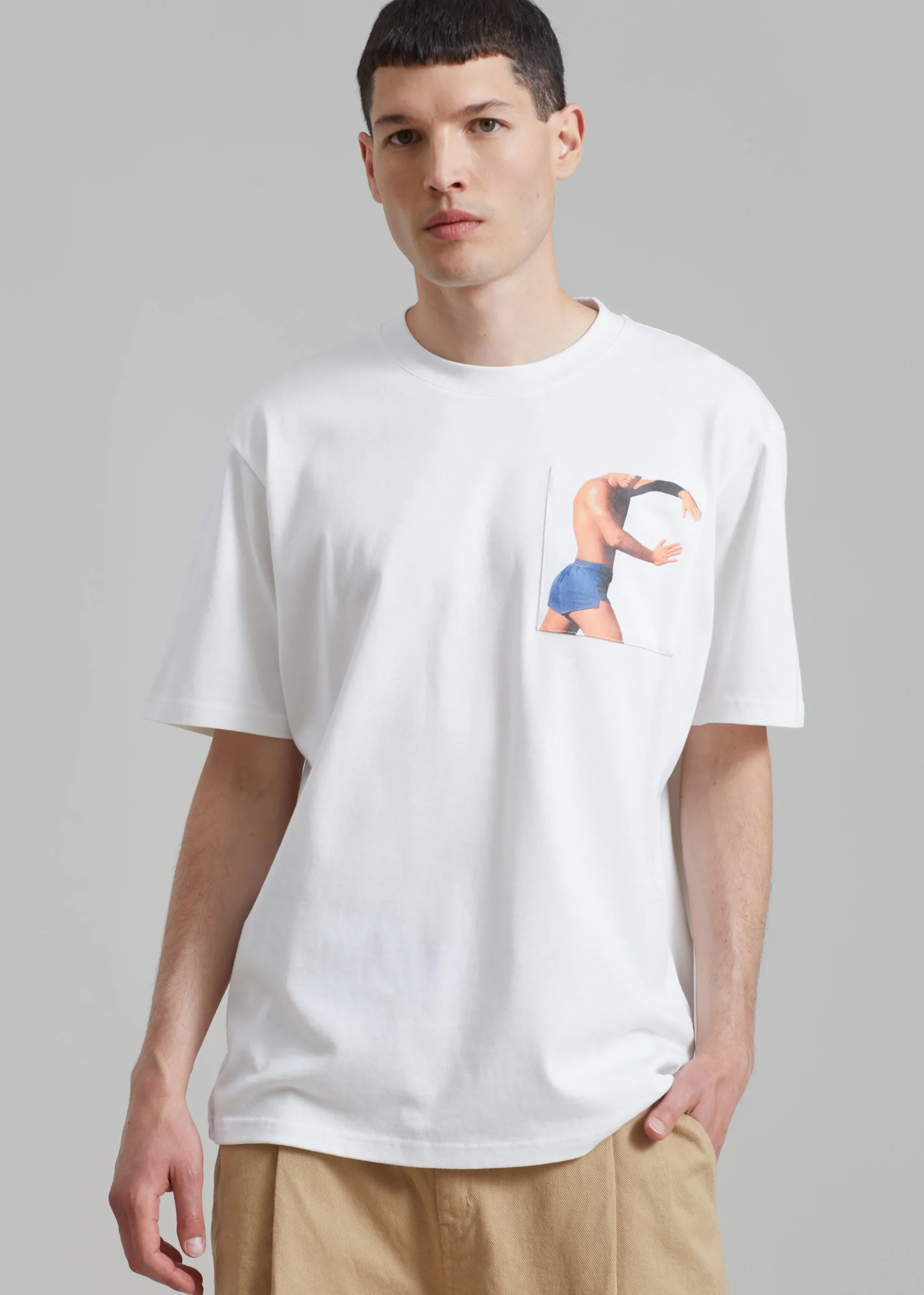 Jw Anderson Profile Stud Chest Pocket T-Shirt