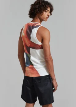 Jw Anderson Profile Stud Back Print Tank