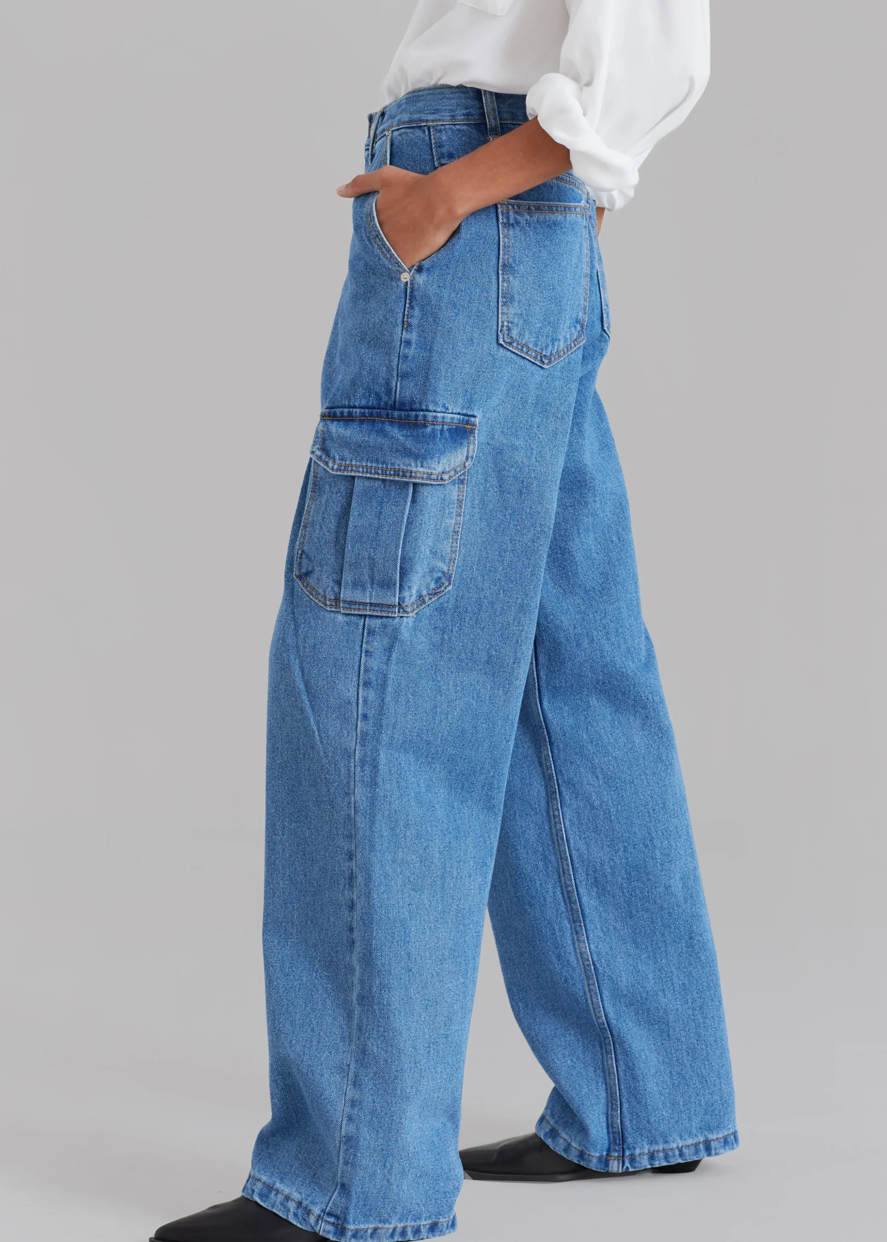 Kai Cargo Denim Pants