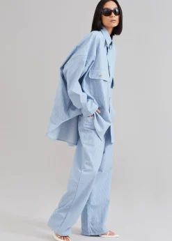 Kaline Light Blue Pocket Shirt