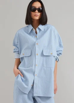 Kaline Light Blue Pocket Shirt