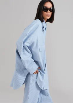 Kaline Light Blue Pocket Shirt