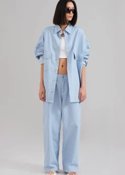 Kaline Light Blue Pocket Shirt