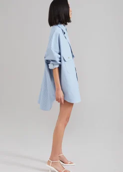 Kaline Light Blue Pocket Shirt