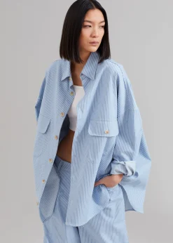 Kaline Light Blue Pocket Shirt
