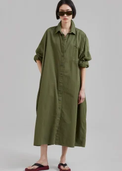Kason Oversized Shirt Dress