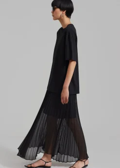 Kaya Pleated Maxi Skirt